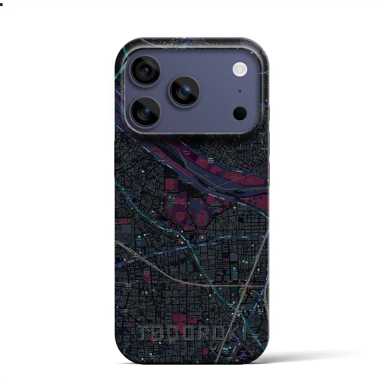 【等々力(神奈川県)】地図柄iPhoneケース(バックカバータイプ)