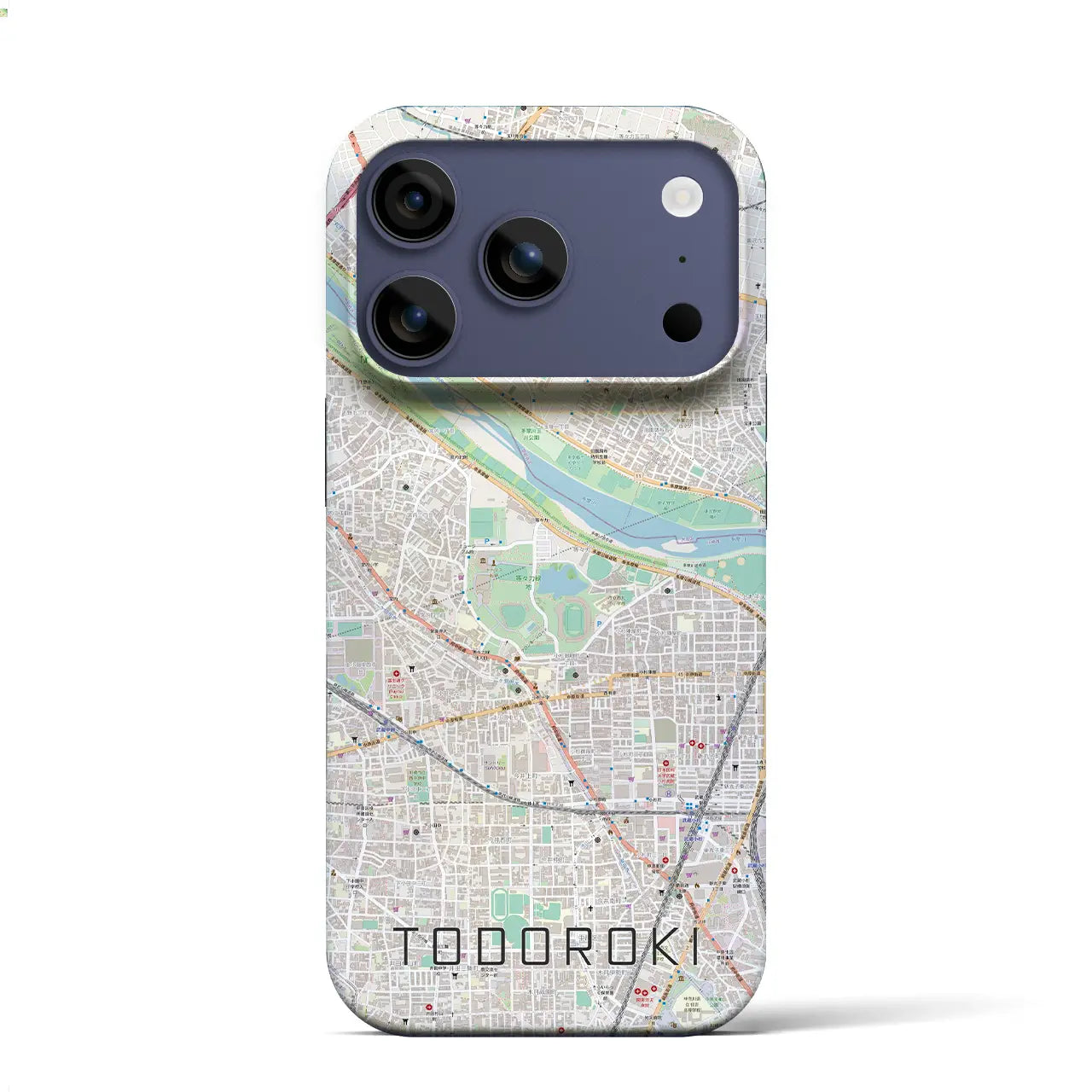 【等々力(神奈川県)】地図柄iPhoneケース(バックカバータイプ)