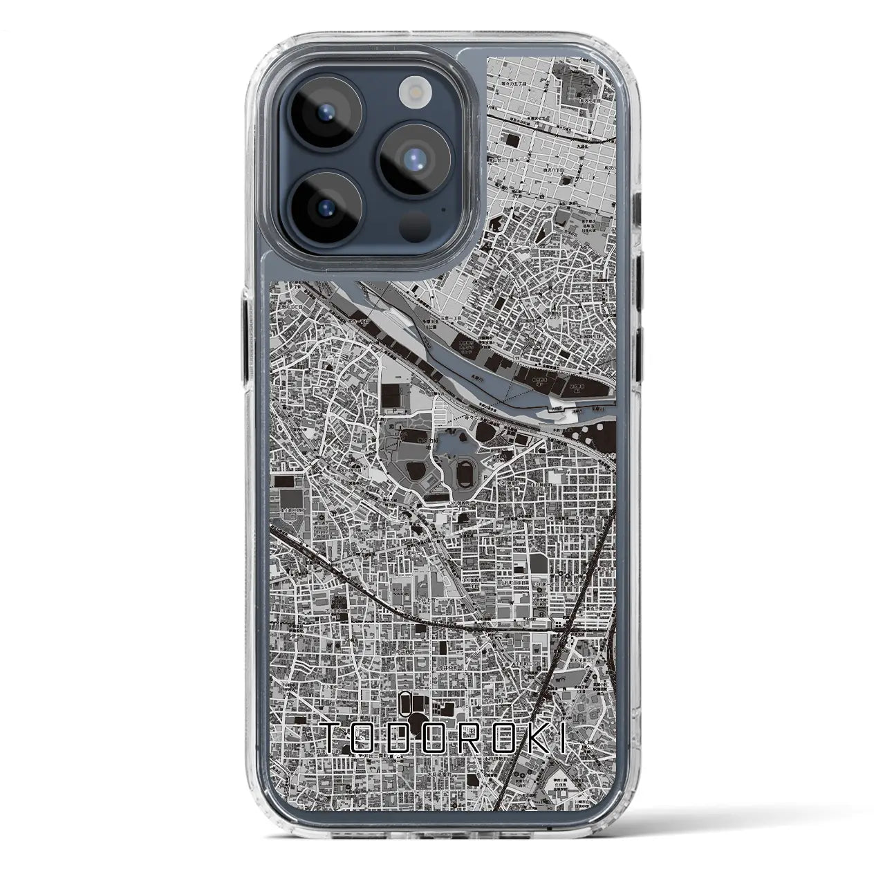 【等々力(神奈川県)】地図柄iPhoneケース(MagSafeタイプ)