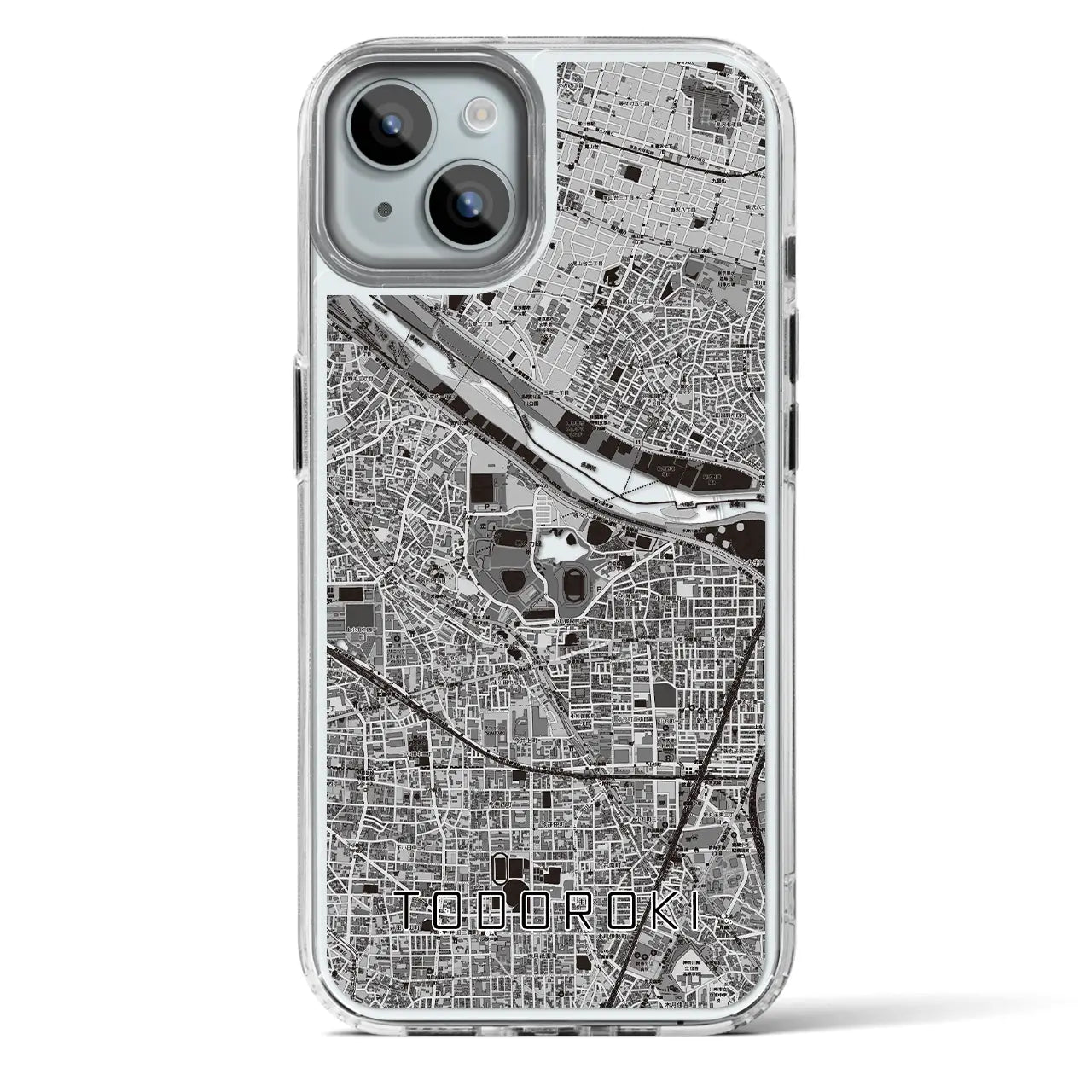 【等々力(神奈川県)】地図柄iPhoneケース(MagSafeタイプ)