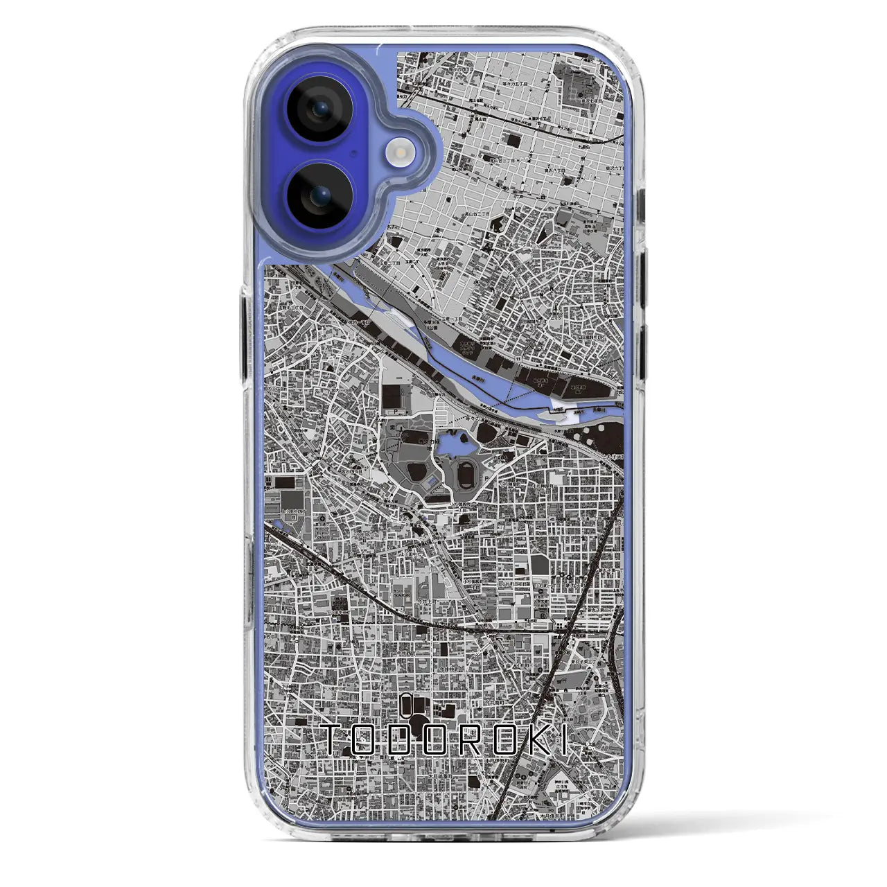 【等々力(神奈川県)】地図柄iPhoneケース(MagSafeタイプ)