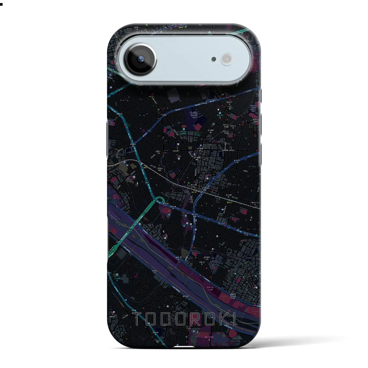 【等々力(東京都)】地図柄iPhoneケース(バックカバータイプ)