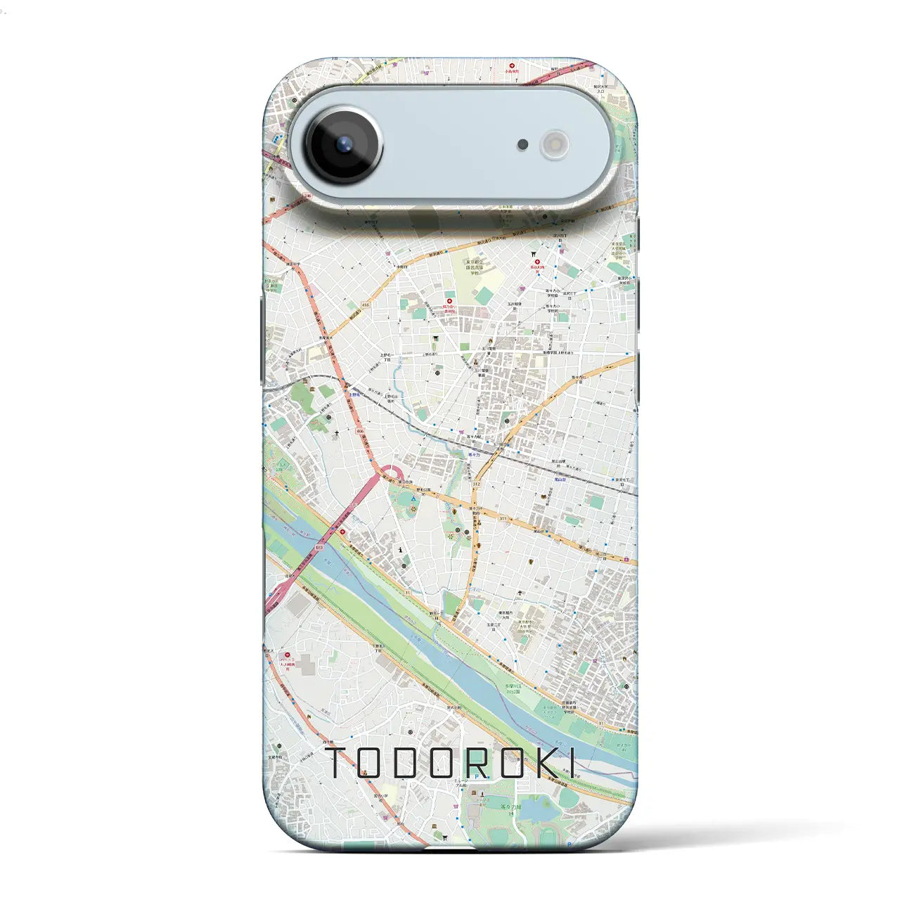 【等々力(東京都)】地図柄iPhoneケース(バックカバータイプ)
