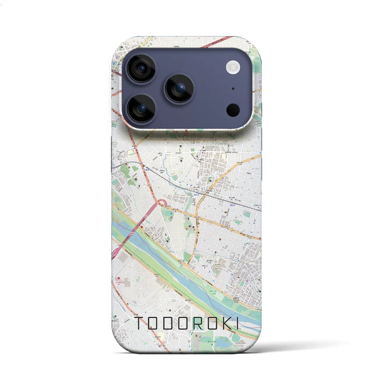 【等々力(東京都)】地図柄iPhoneケース(バックカバータイプ)