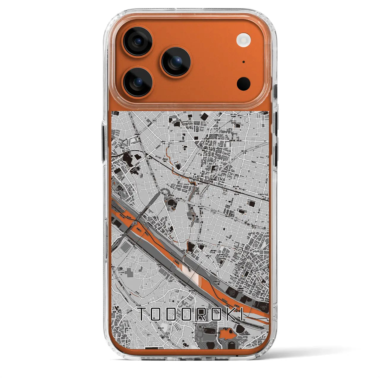 【等々力(東京都)】地図柄iPhoneケース(MagSafeタイプ)