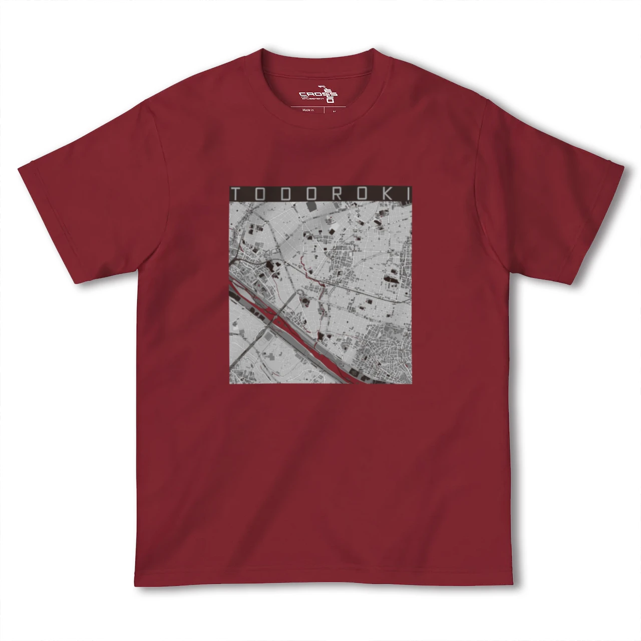 【等々力(東京都)】地図柄ヘビーウェイトTシャツ