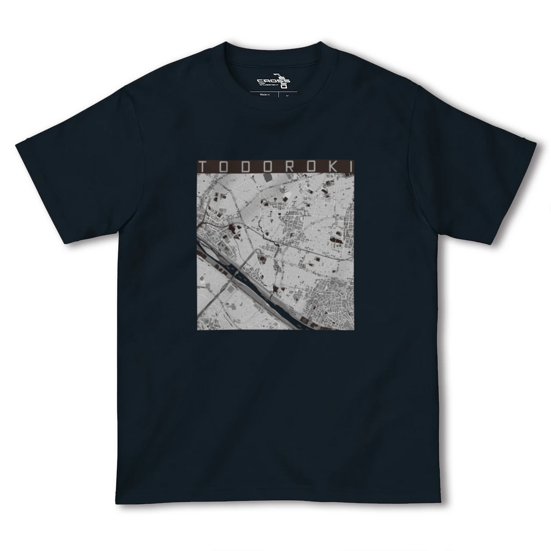 【等々力(東京都)】地図柄ヘビーウェイトTシャツ