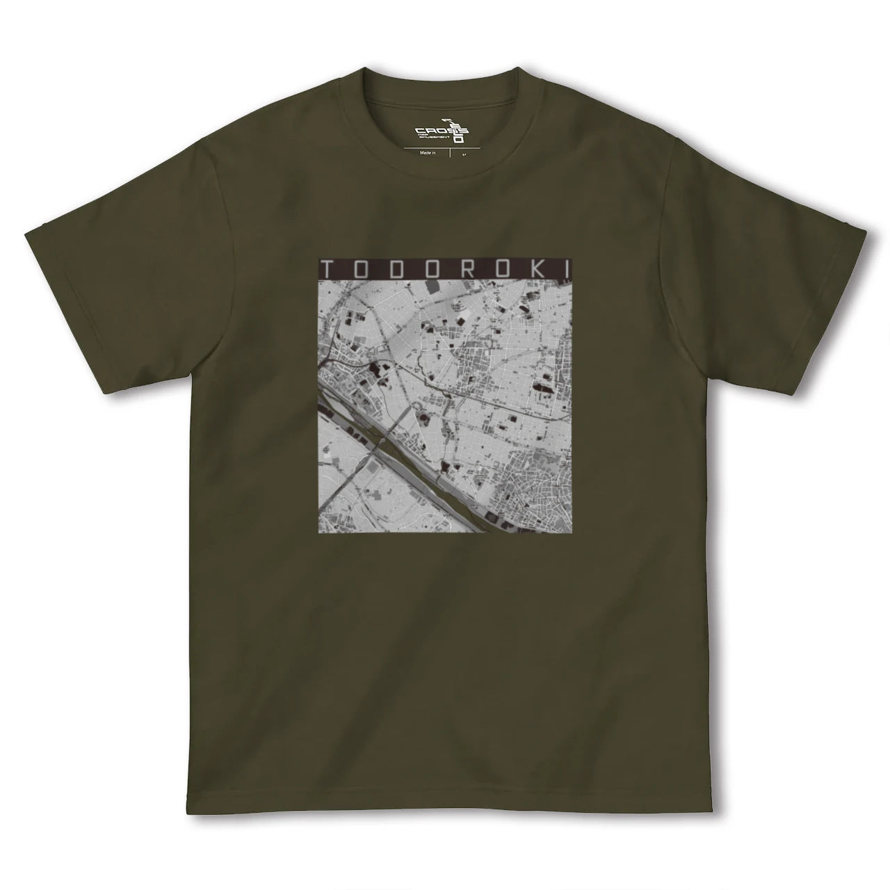 【等々力(東京都)】地図柄ヘビーウェイトTシャツ