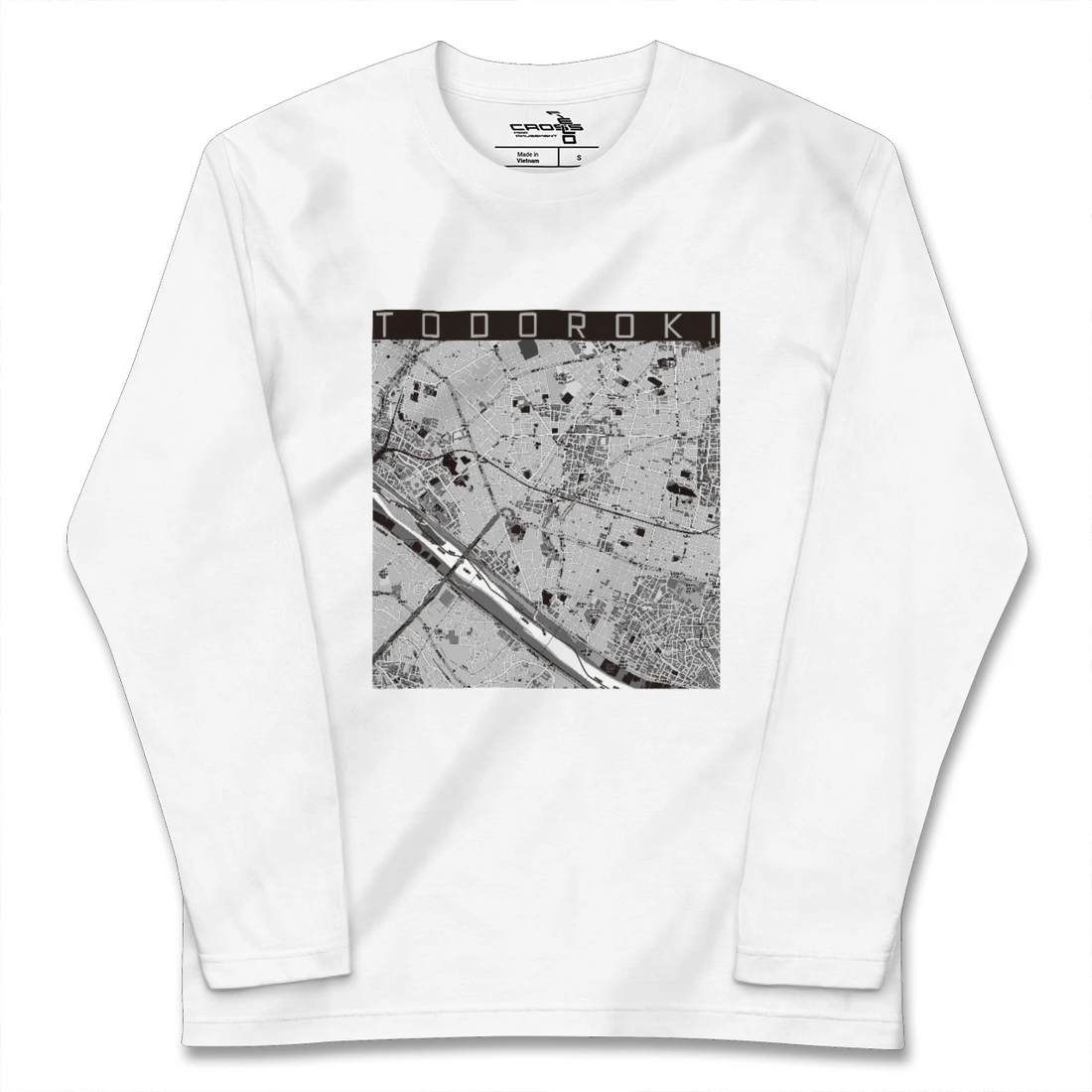 【等々力(東京都)】地図柄ロングスリーブTシャツ