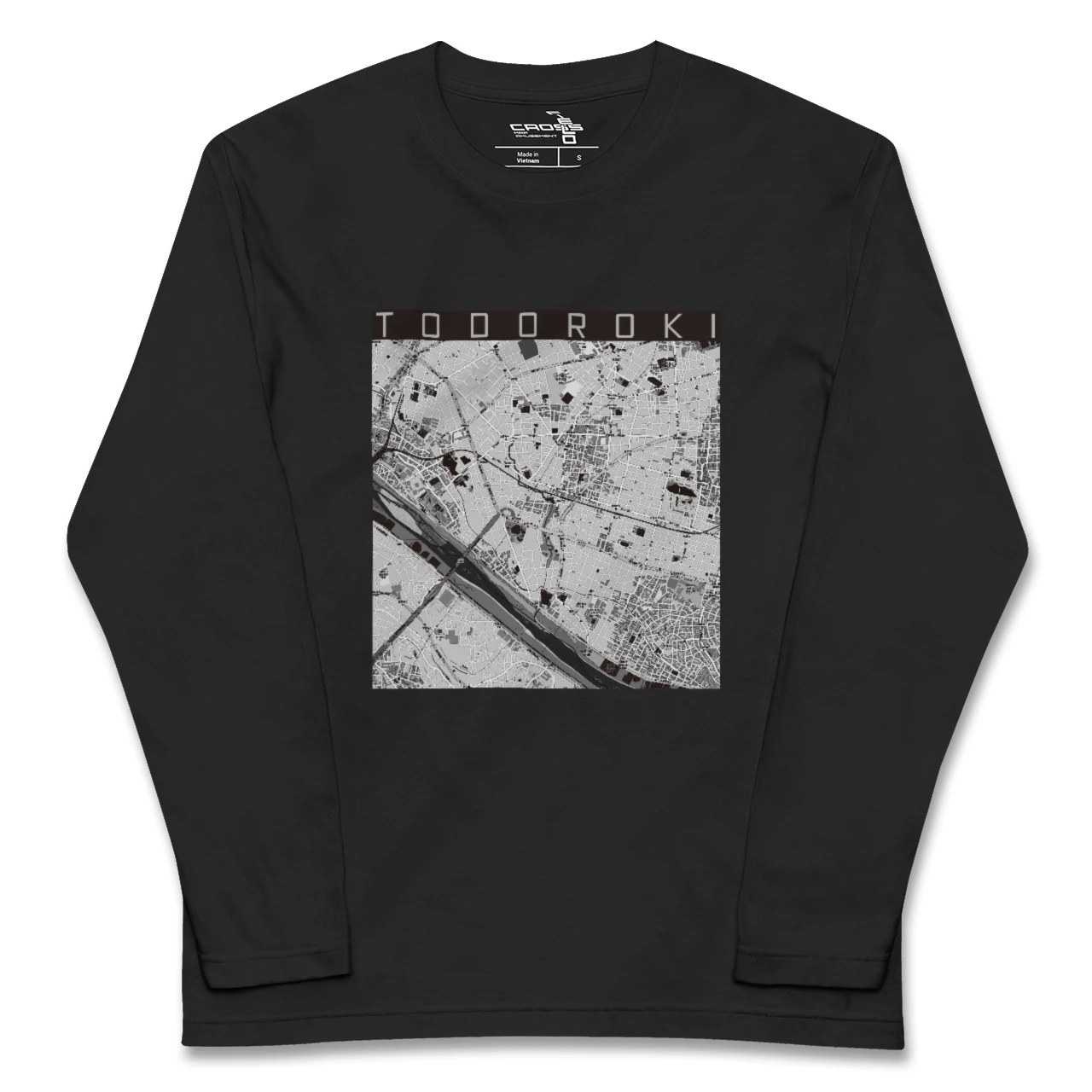 【等々力(東京都)】地図柄ロングスリーブTシャツ