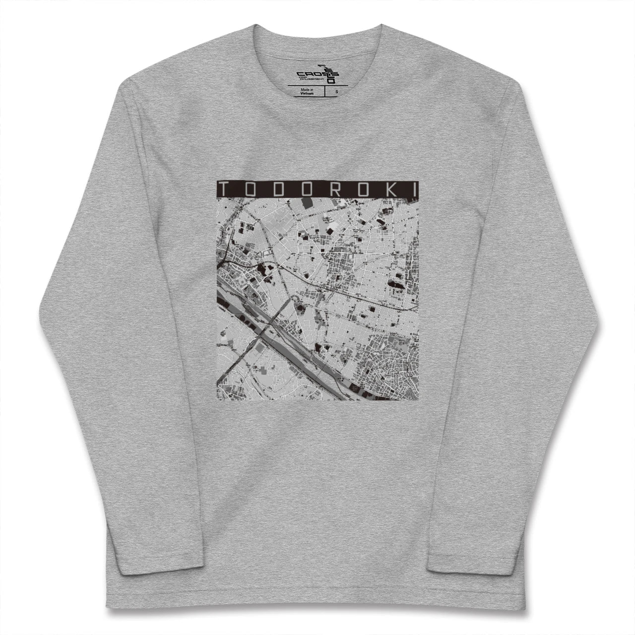 【等々力(東京都)】地図柄ロングスリーブTシャツ