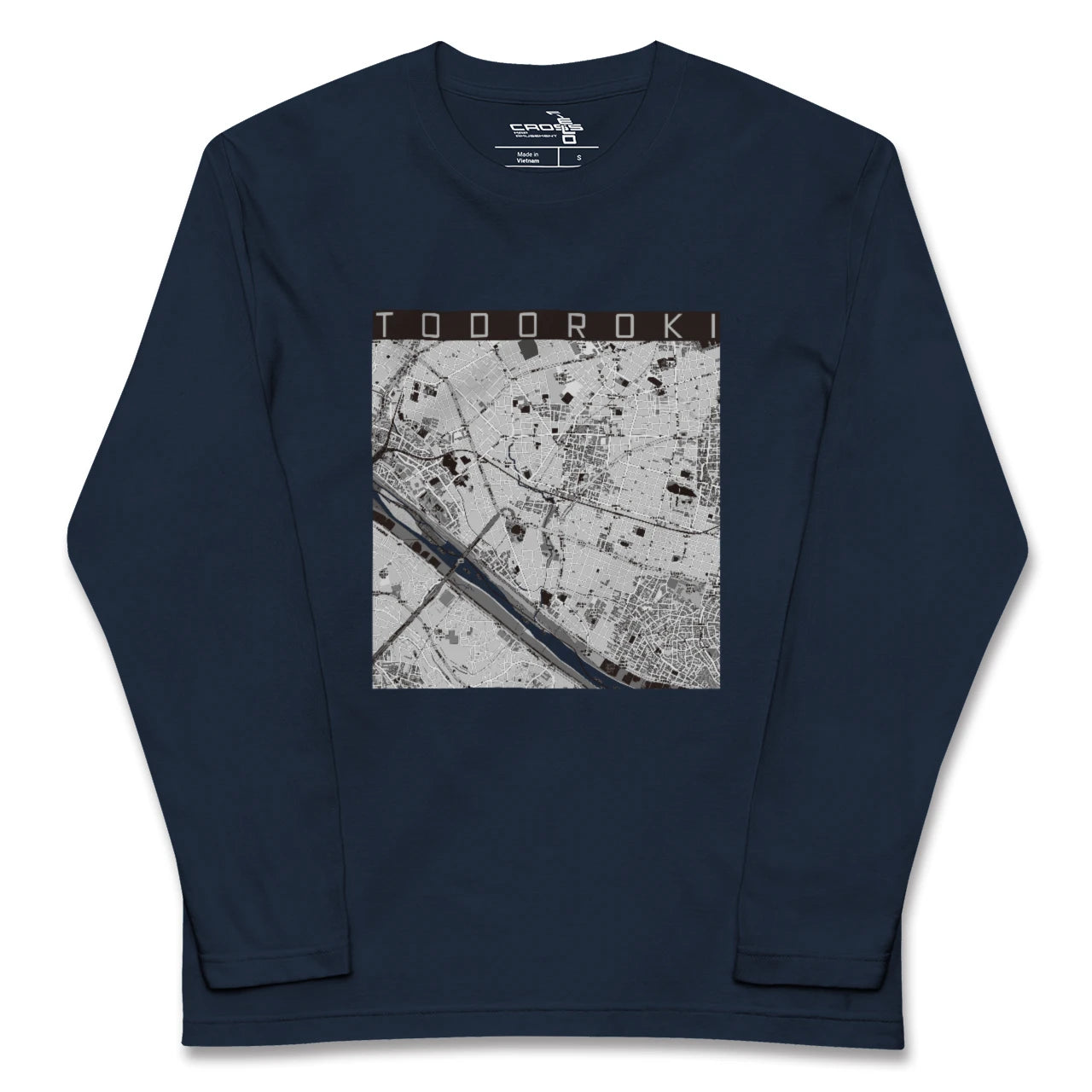 【等々力(東京都)】地図柄ロングスリーブTシャツ