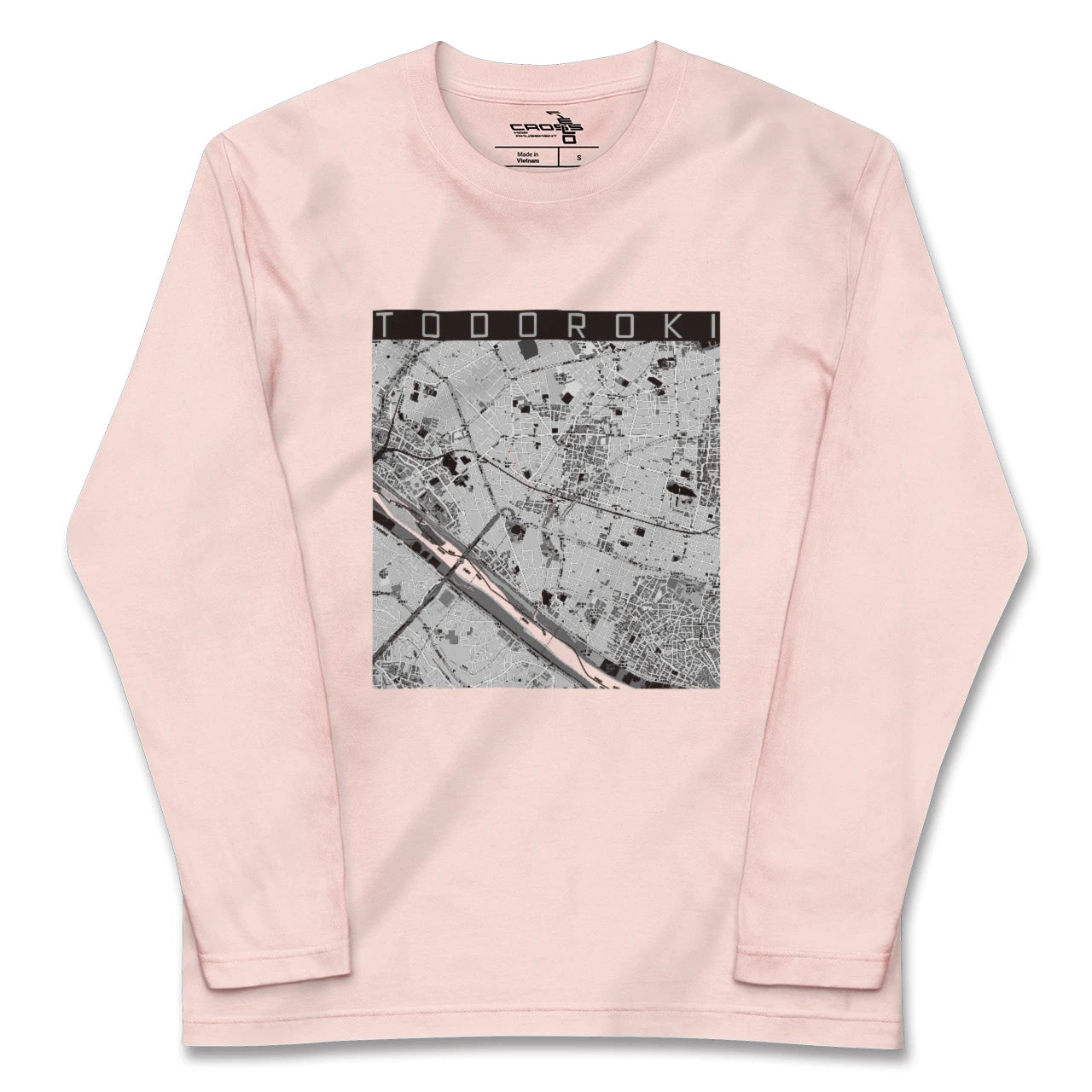 【等々力(東京都)】地図柄ロングスリーブTシャツ
