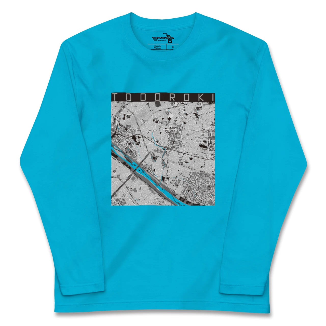 【等々力(東京都)】地図柄ロングスリーブTシャツ