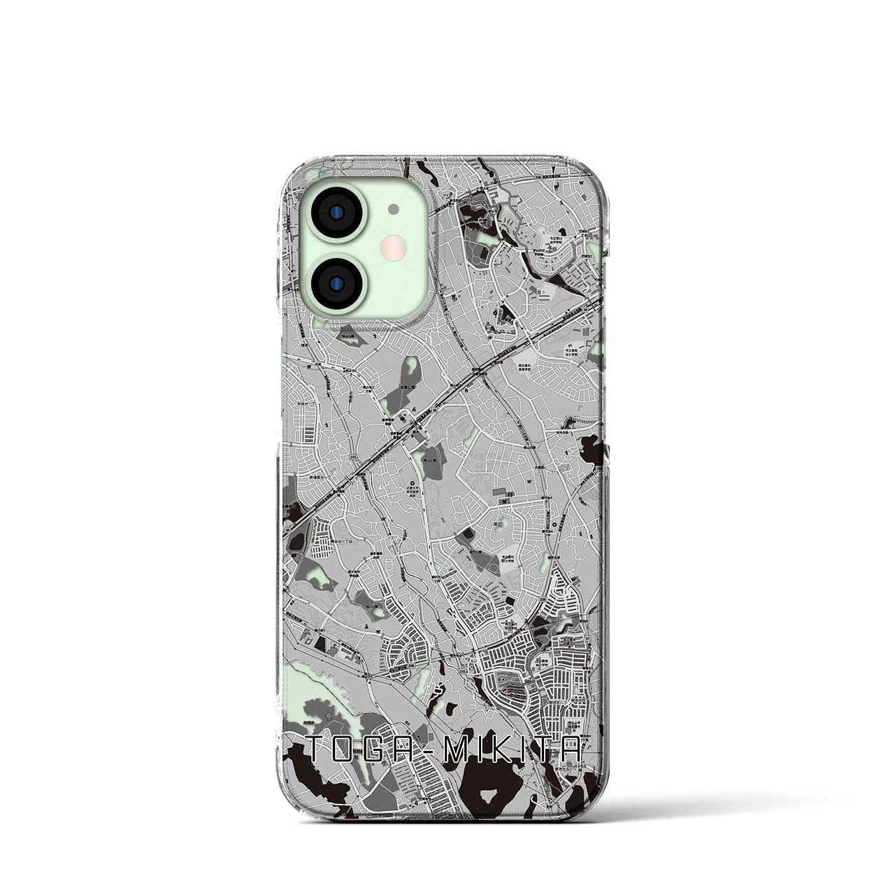 【栂・美木多(大阪府)】地図柄iPhoneケース(クリアタイプ)