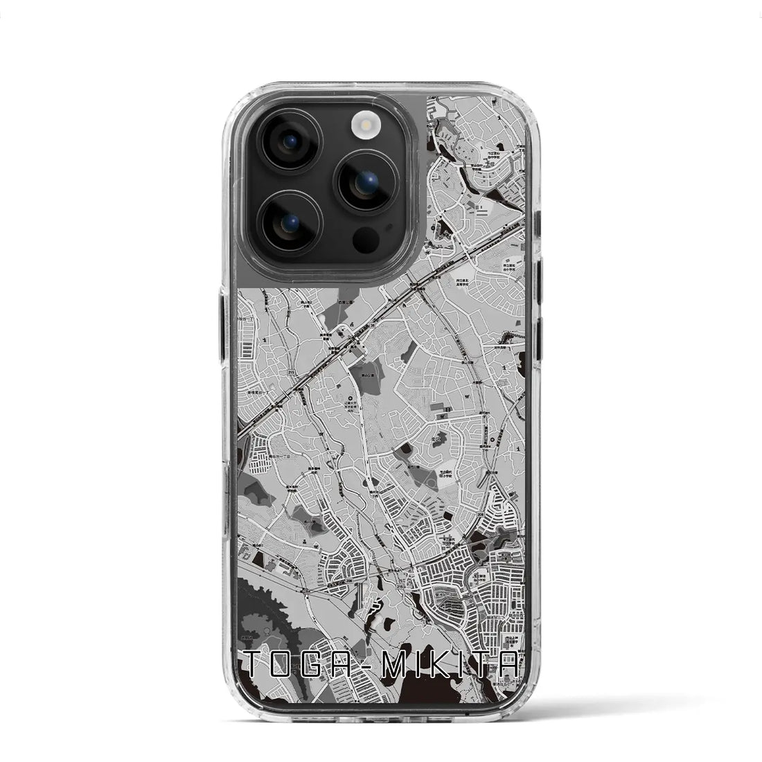 【栂・美木多(大阪府)】地図柄iPhoneケース(MagSafeタイプ)