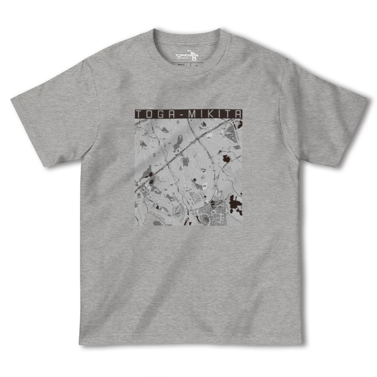 【栂・美木多(大阪府)】地図柄ヘビーウェイトTシャツ