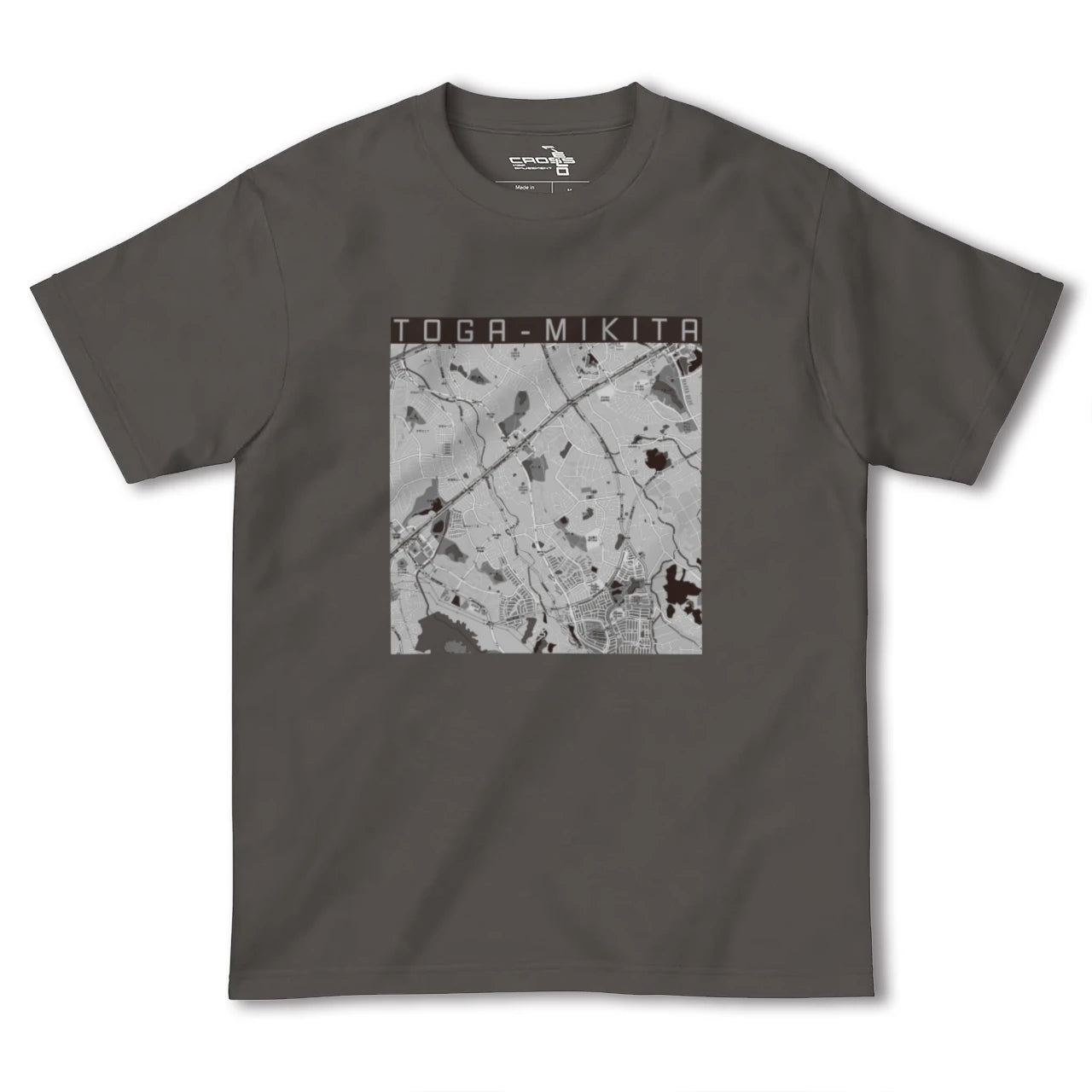 【栂・美木多(大阪府)】地図柄ヘビーウェイトTシャツ