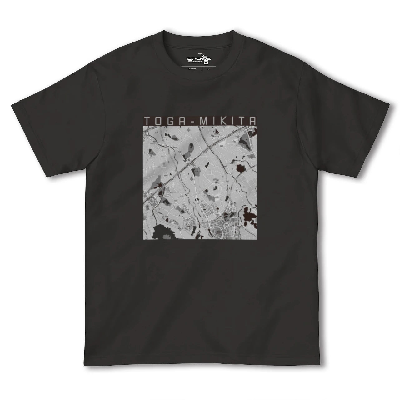 【栂・美木多(大阪府)】地図柄ヘビーウェイトTシャツ