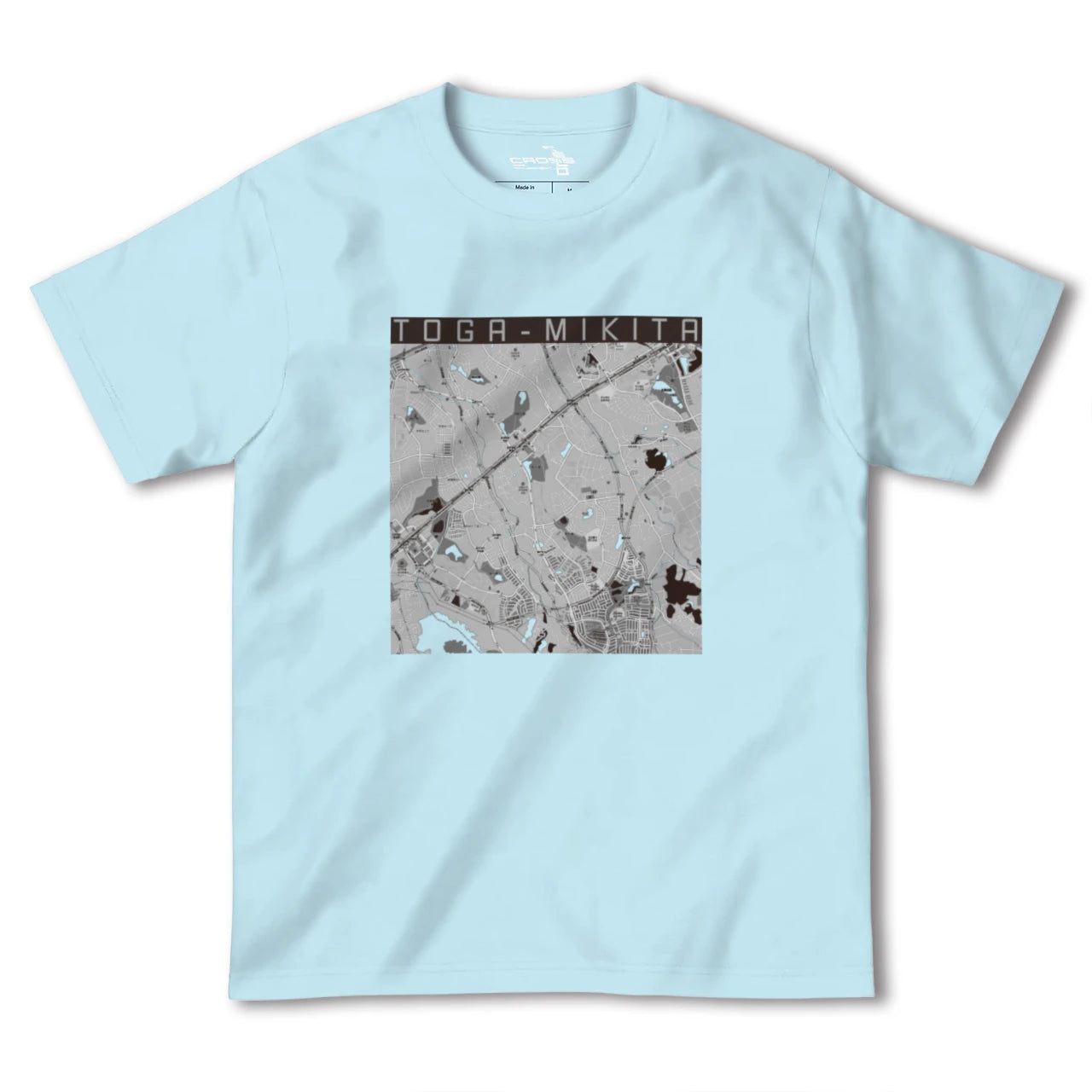 【栂・美木多(大阪府)】地図柄ヘビーウェイトTシャツ