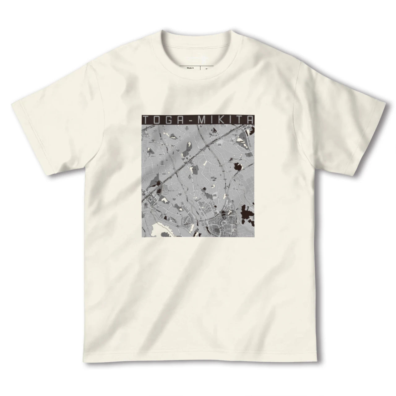 【栂・美木多(大阪府)】地図柄ヘビーウェイトTシャツ