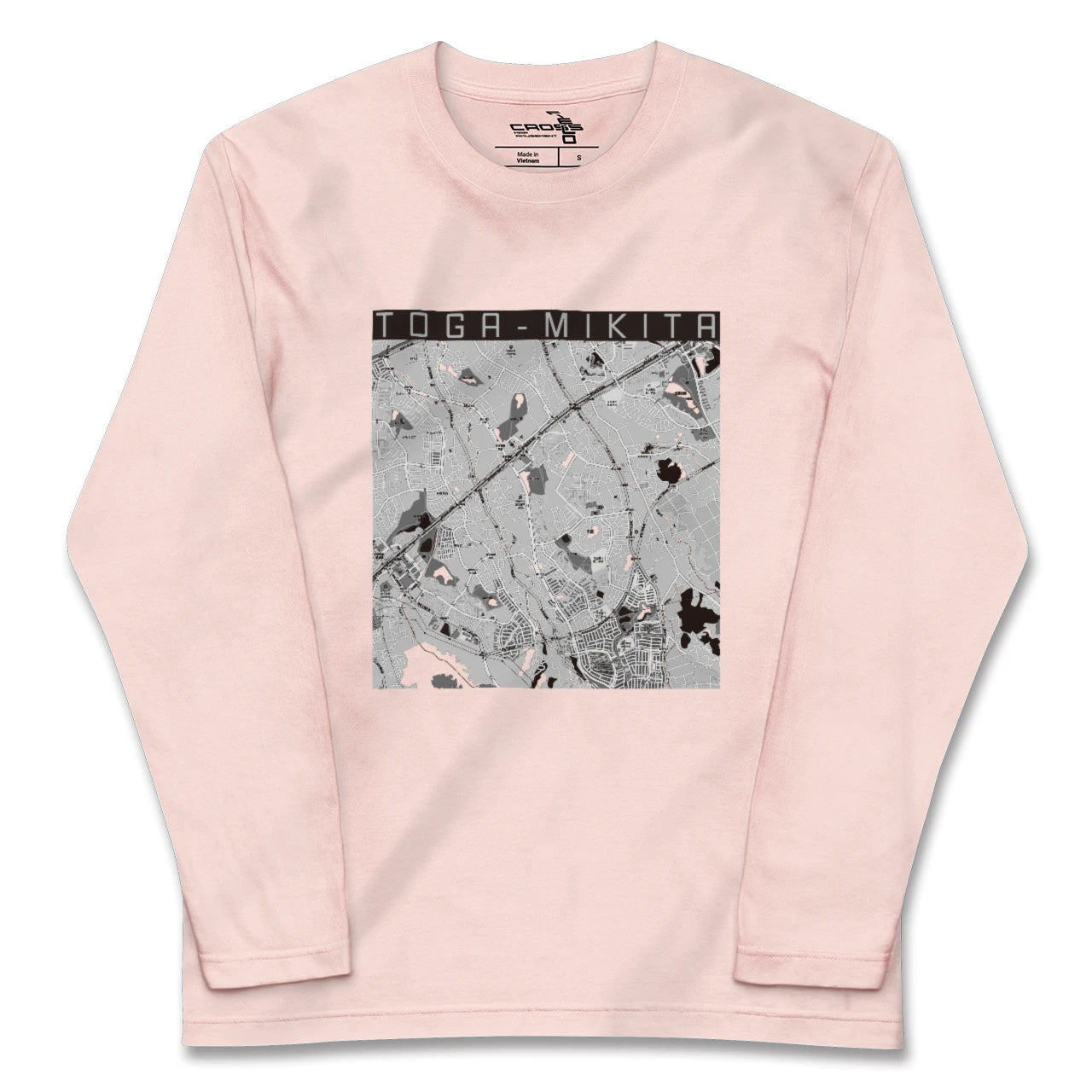 【栂・美木多(大阪府)】地図柄ロングスリーブTシャツ