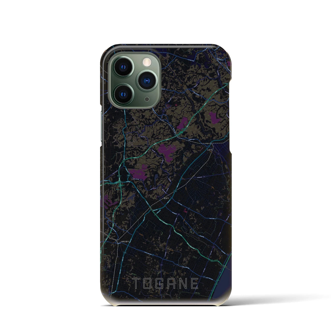 【東金(千葉県)】地図柄iPhoneケース(バックカバータイプ)