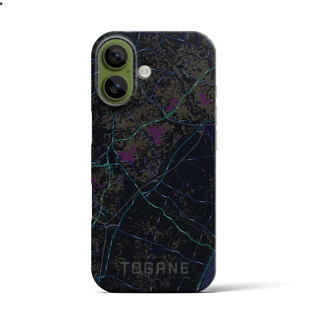 【東金(千葉県)】地図柄iPhoneケース(バックカバータイプ)