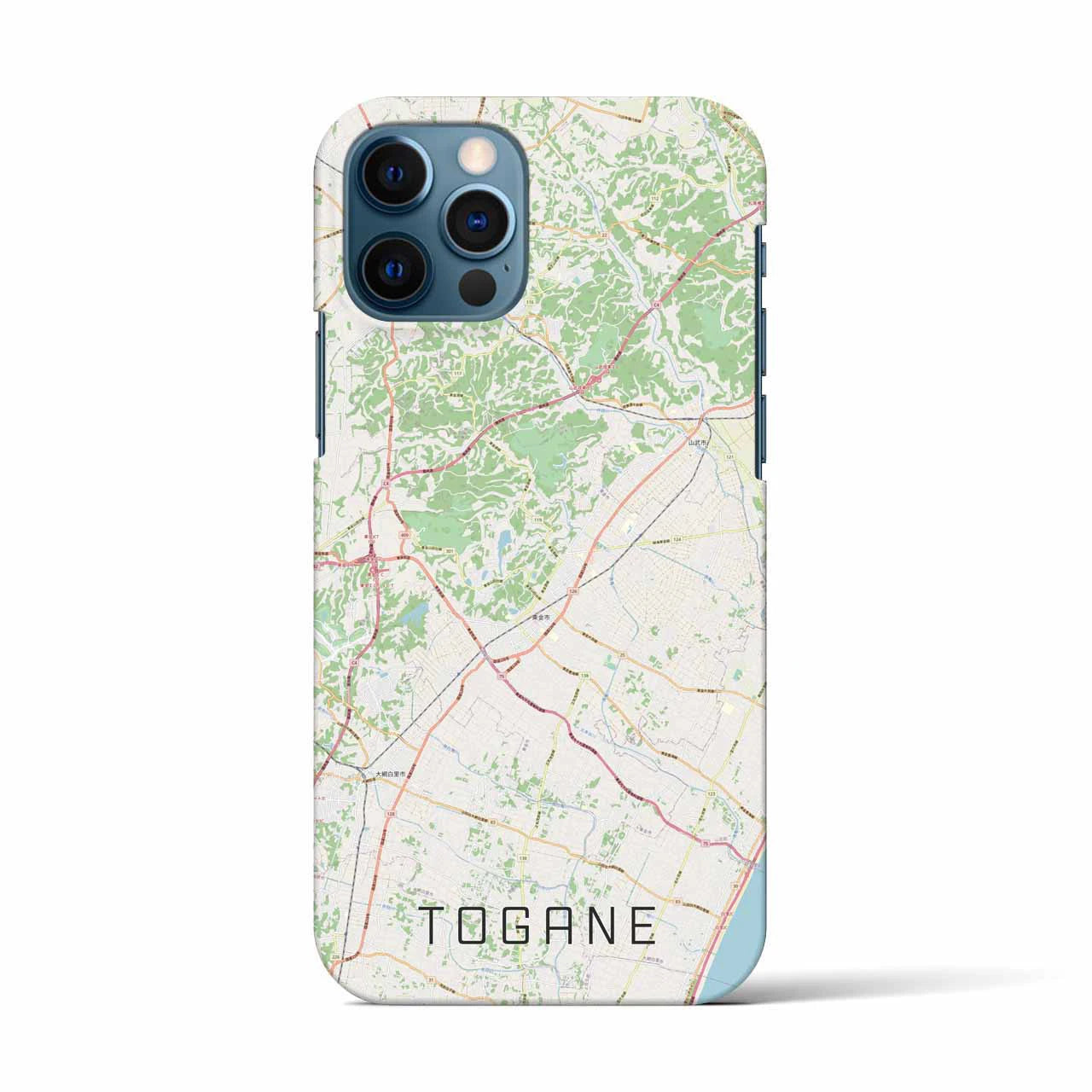 【東金(千葉県)】地図柄iPhoneケース(バックカバータイプ)