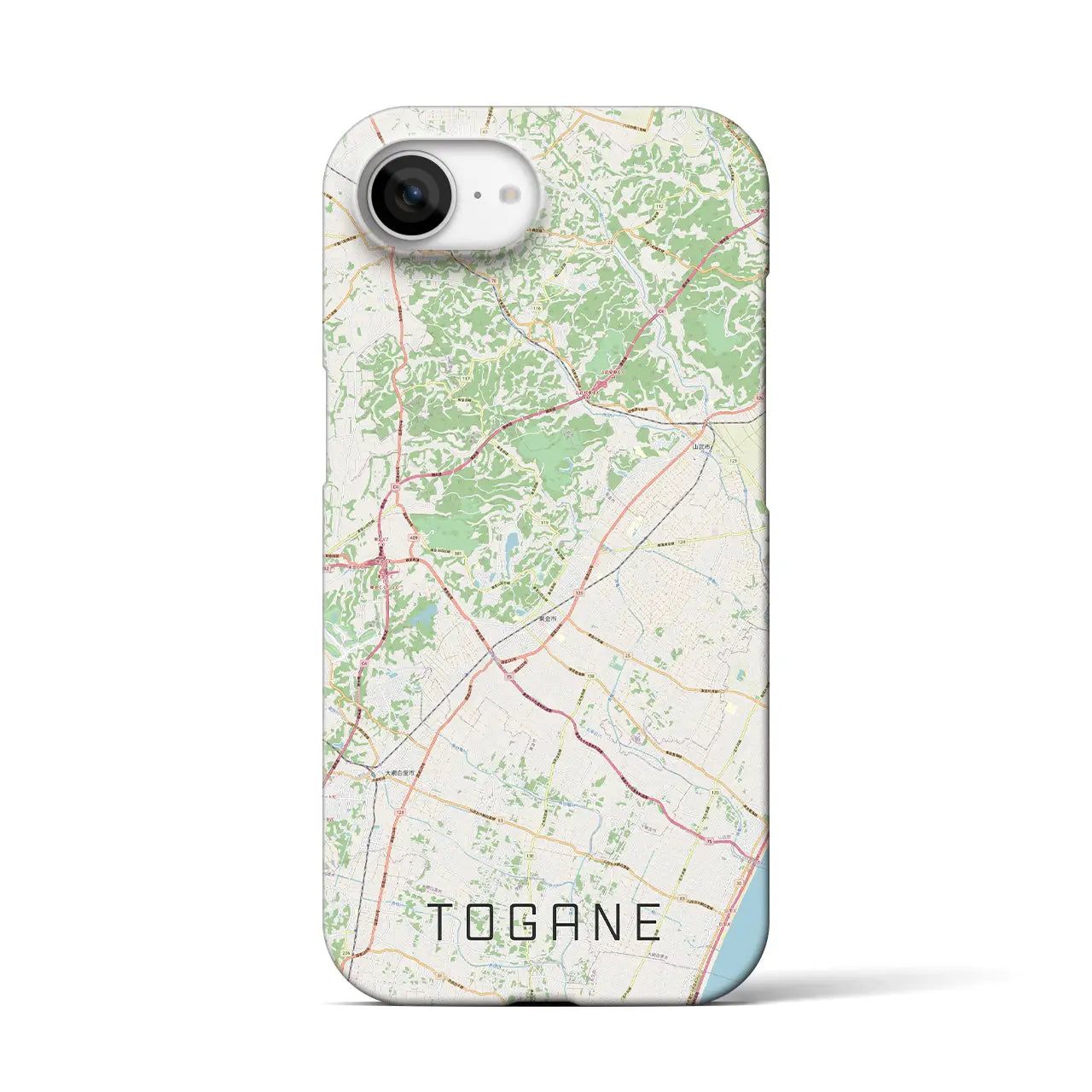 【東金(千葉県)】地図柄iPhoneケース(バックカバータイプ)