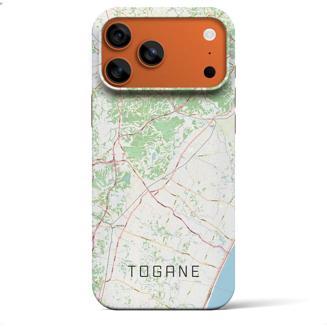 【東金(千葉県)】地図柄iPhoneケース(バックカバータイプ)