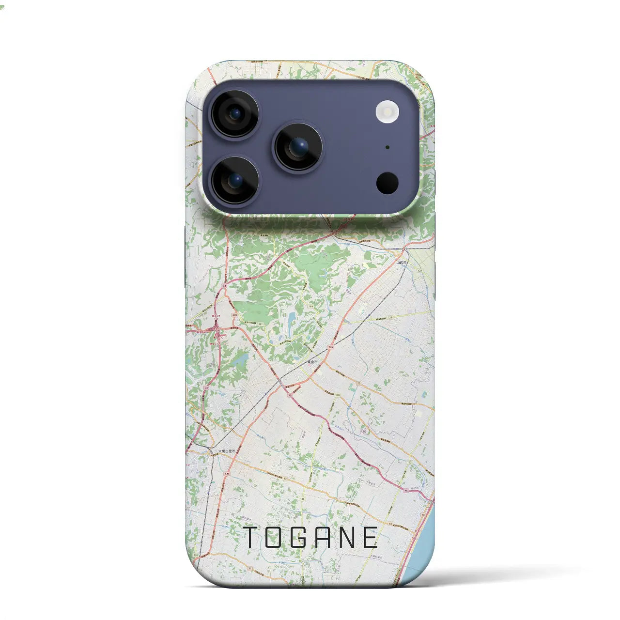 【東金(千葉県)】地図柄iPhoneケース(バックカバータイプ)