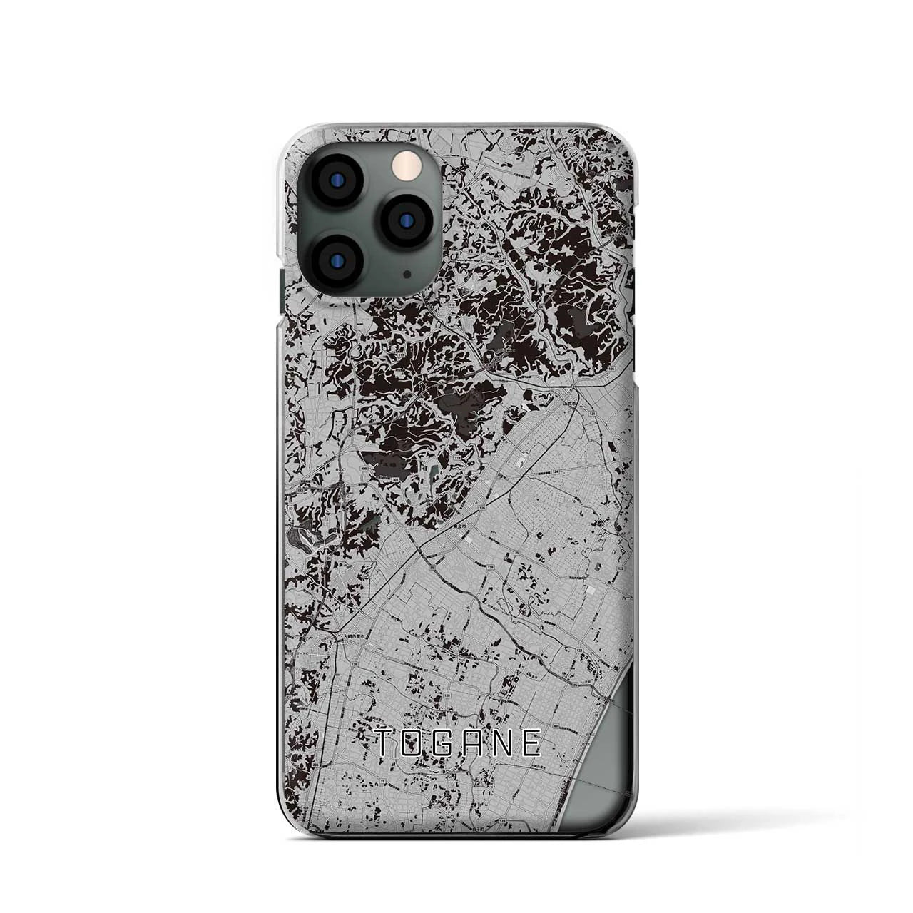 【東金(千葉県)】地図柄iPhoneケース(クリアタイプ)