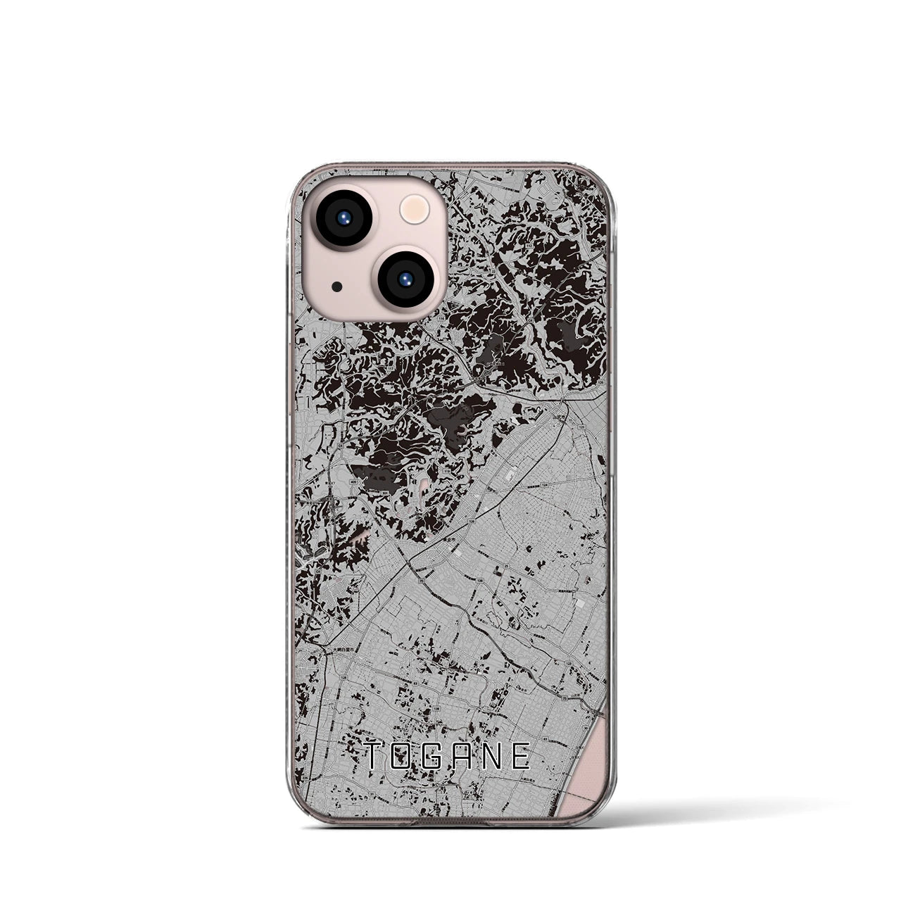 【東金(千葉県)】地図柄iPhoneケース(クリアタイプ)