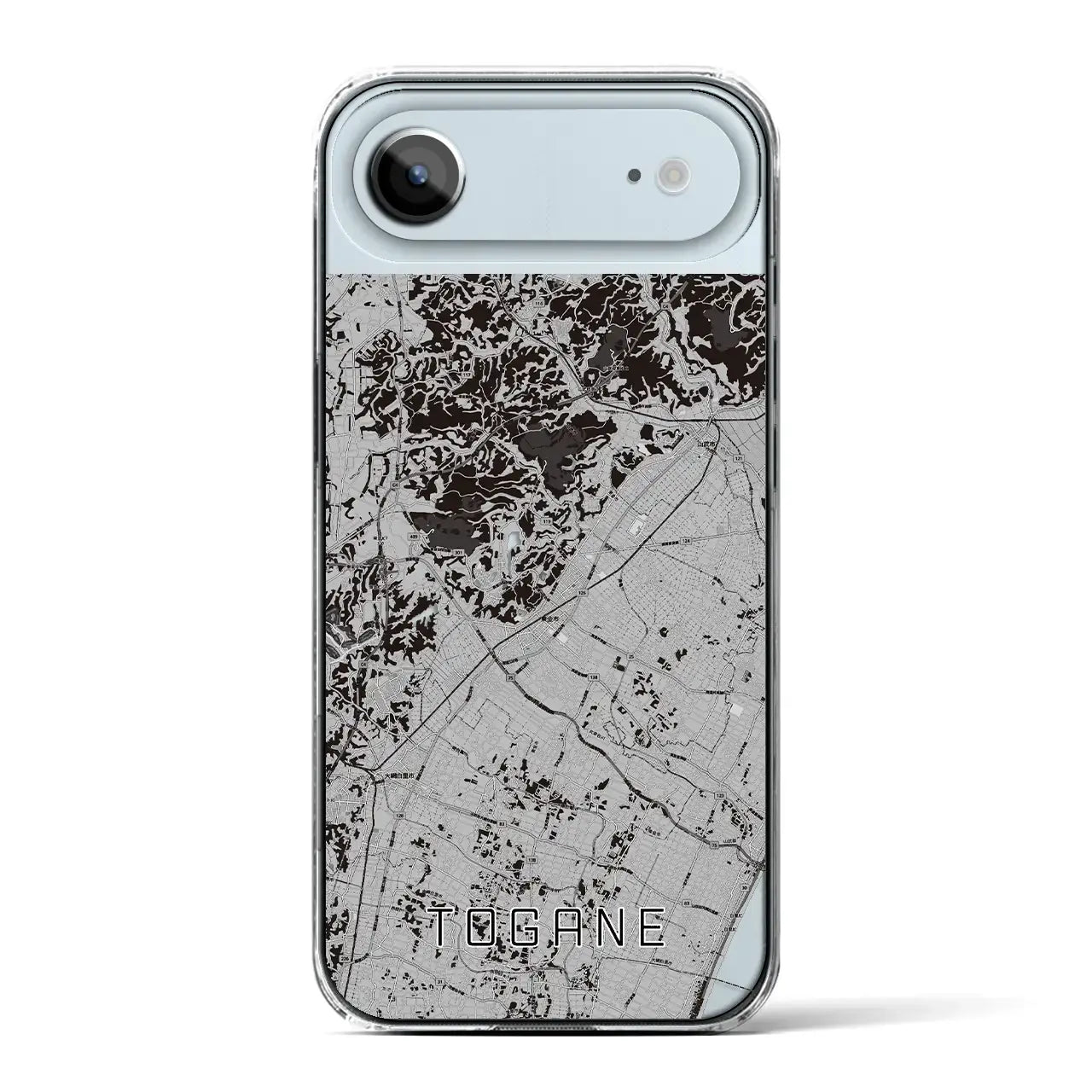 【東金(千葉県)】地図柄iPhoneケース(クリアタイプ)