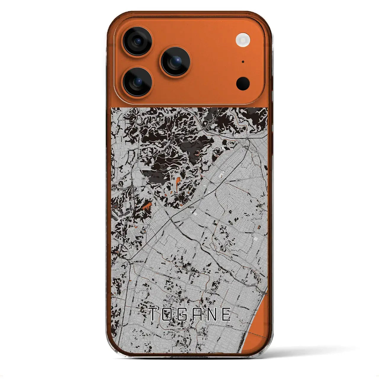 【東金(千葉県)】地図柄iPhoneケース(クリアタイプ)