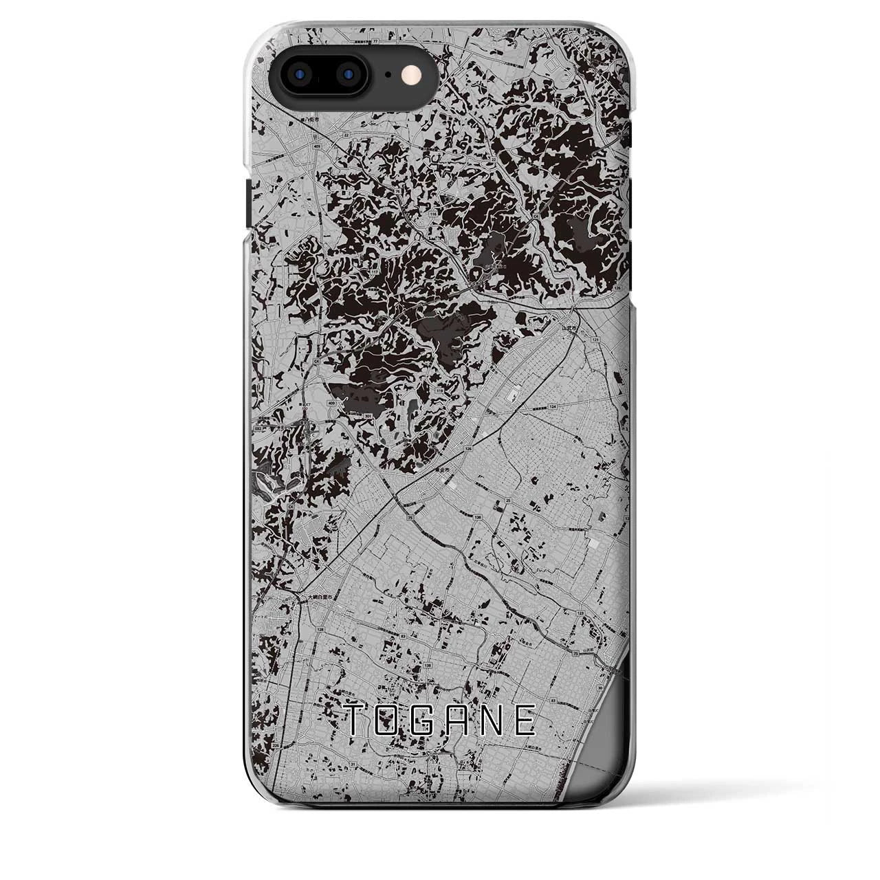 【東金(千葉県)】地図柄iPhoneケース(クリアタイプ)