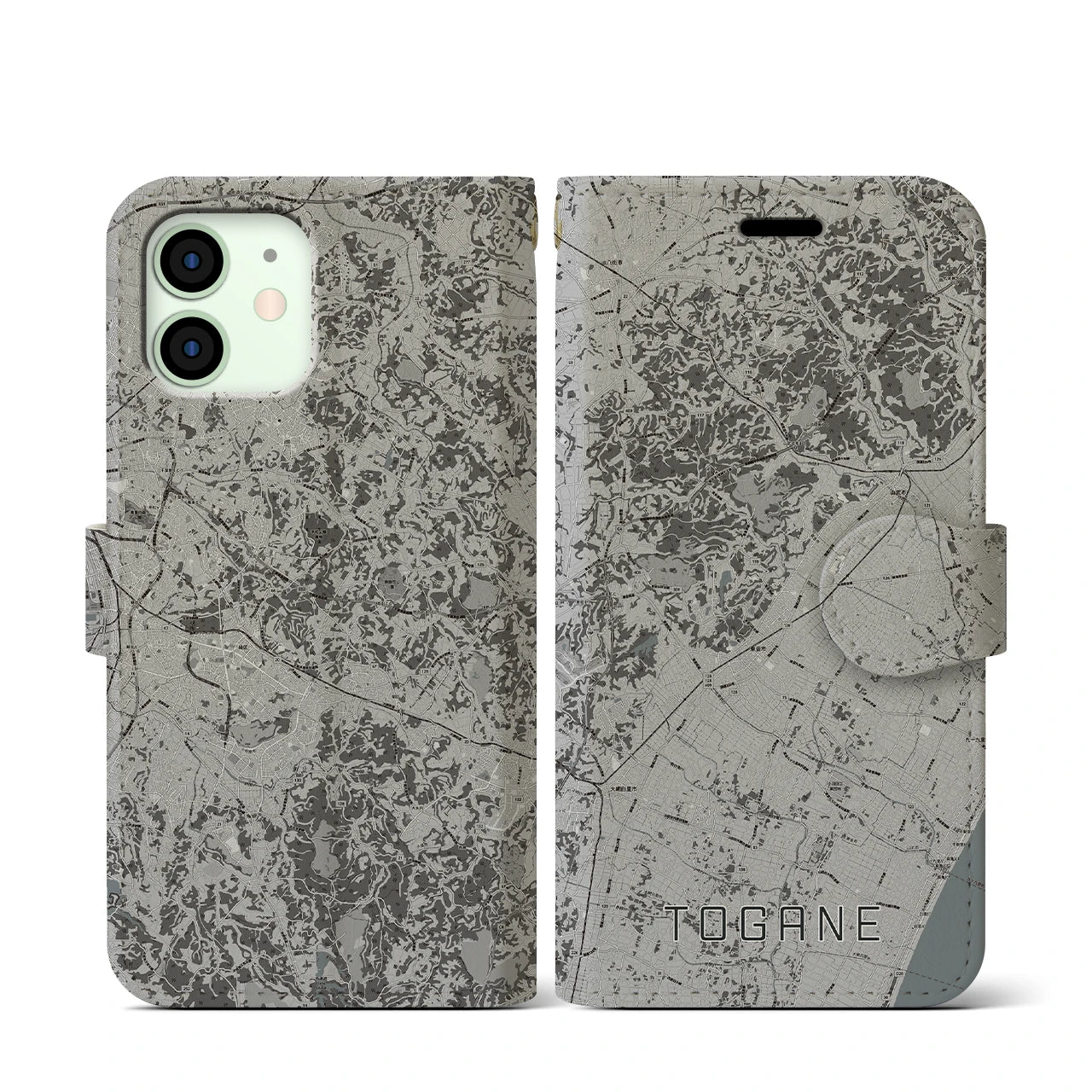 【東金(千葉県)】地図柄iPhoneケース(手帳タイプ)