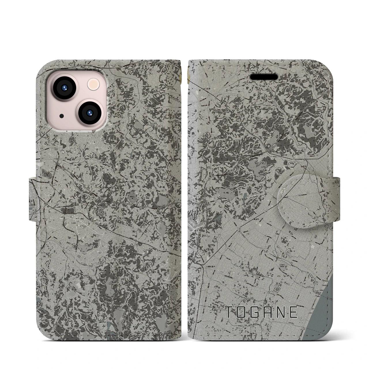 【東金(千葉県)】地図柄iPhoneケース(手帳タイプ)