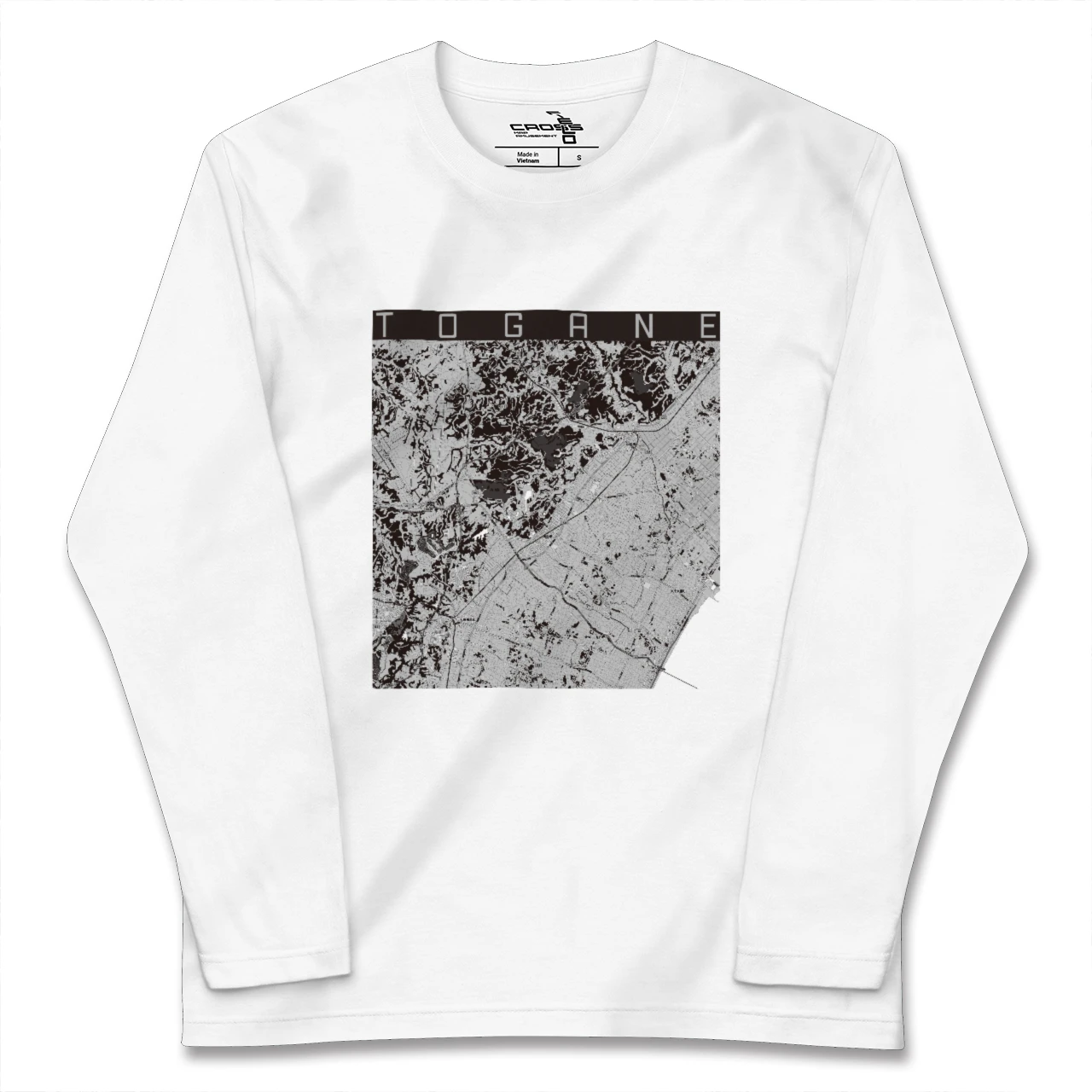 【東金(千葉県)】地図柄ロングスリーブTシャツ