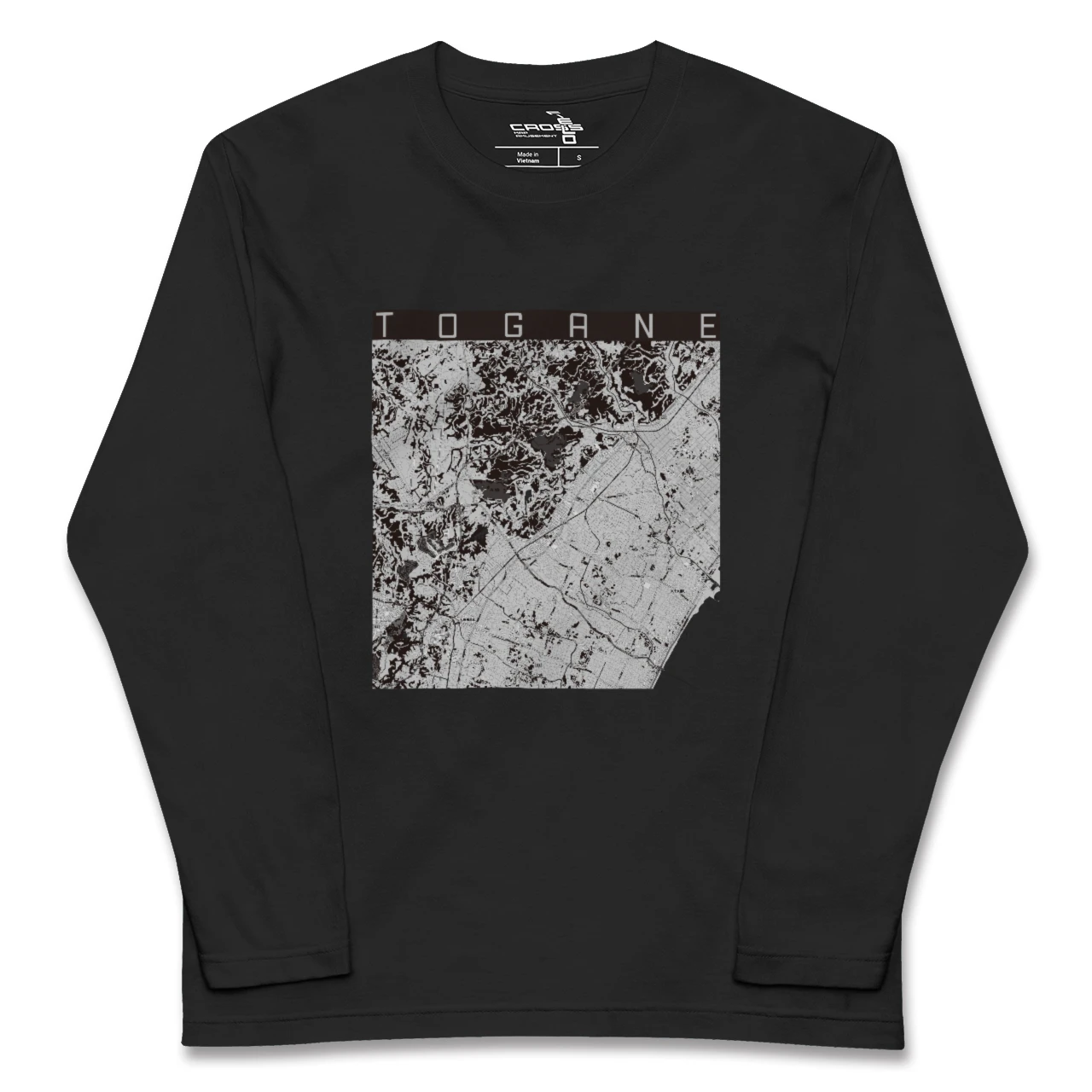 【東金(千葉県)】地図柄ロングスリーブTシャツ