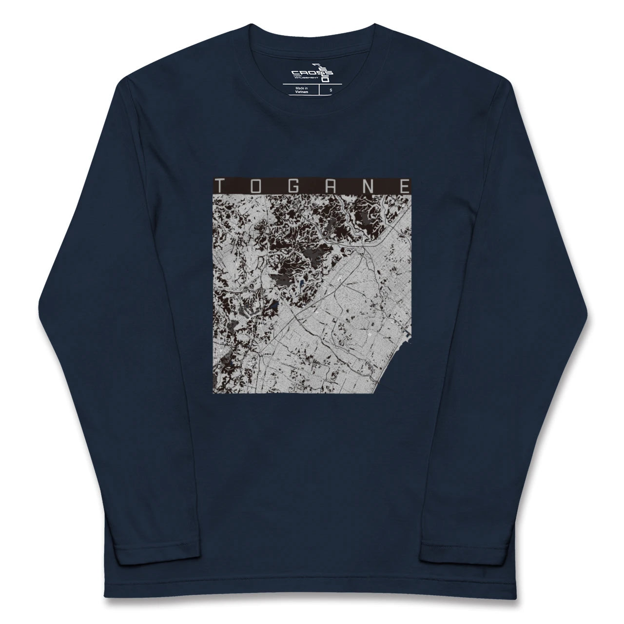 【東金(千葉県)】地図柄ロングスリーブTシャツ