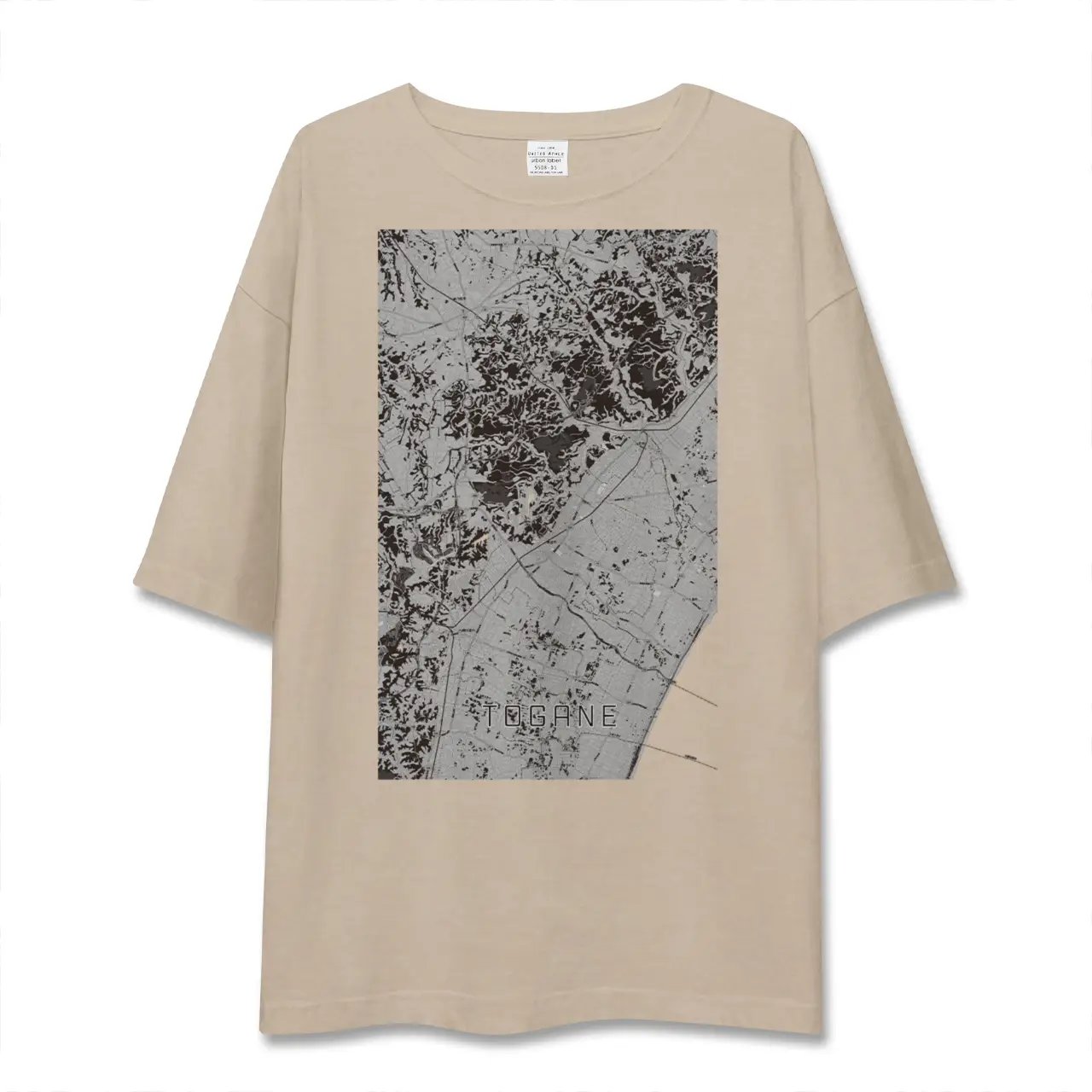 【東金(千葉県)】地図柄ビッグシルエットTシャツ