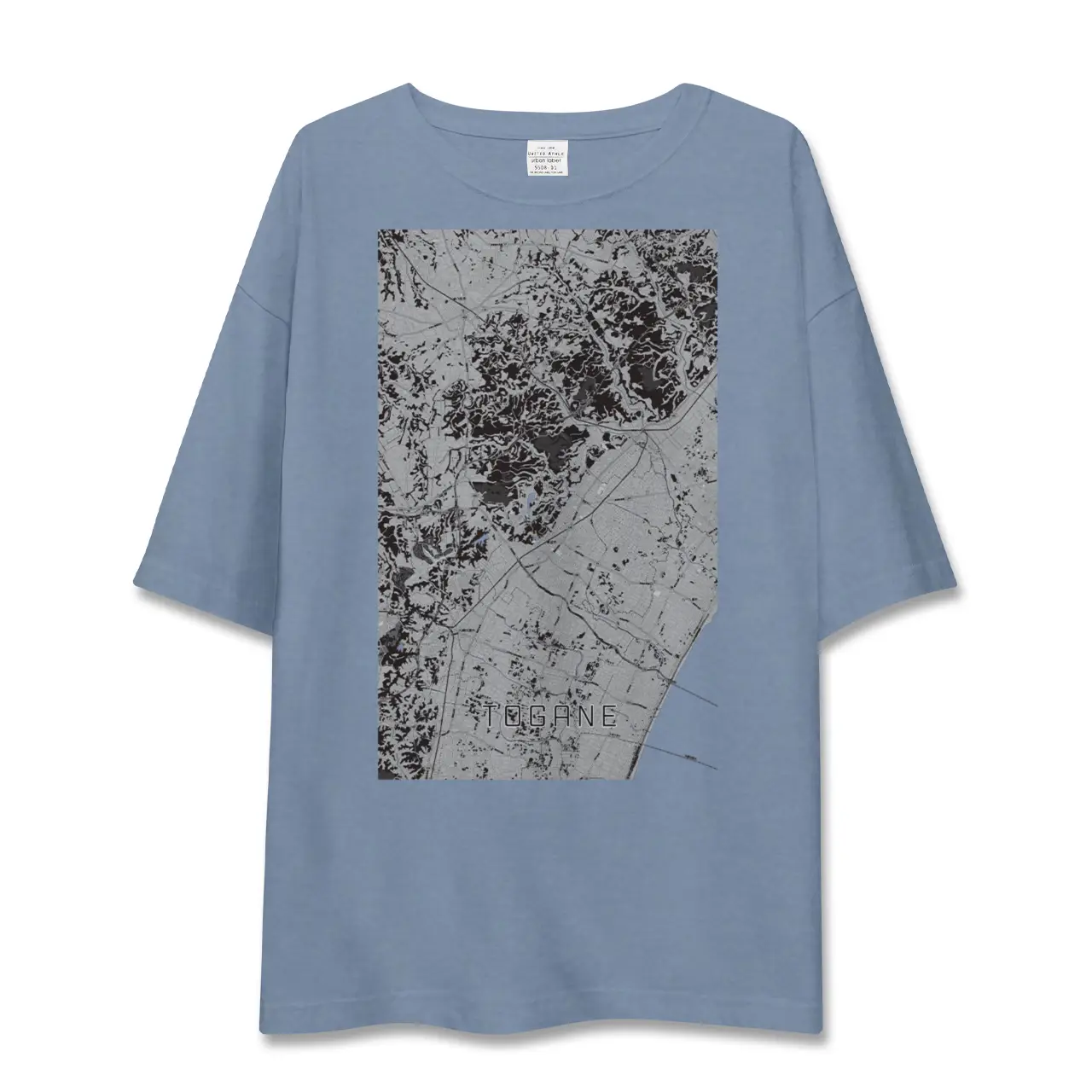 【東金(千葉県)】地図柄ビッグシルエットTシャツ