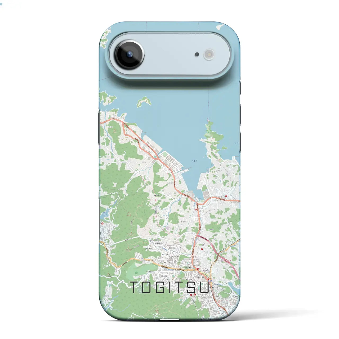 【時津(長崎県)】地図柄iPhoneケース(バックカバータイプ)ナチュラル・iPhone 17 Pro Max 用
