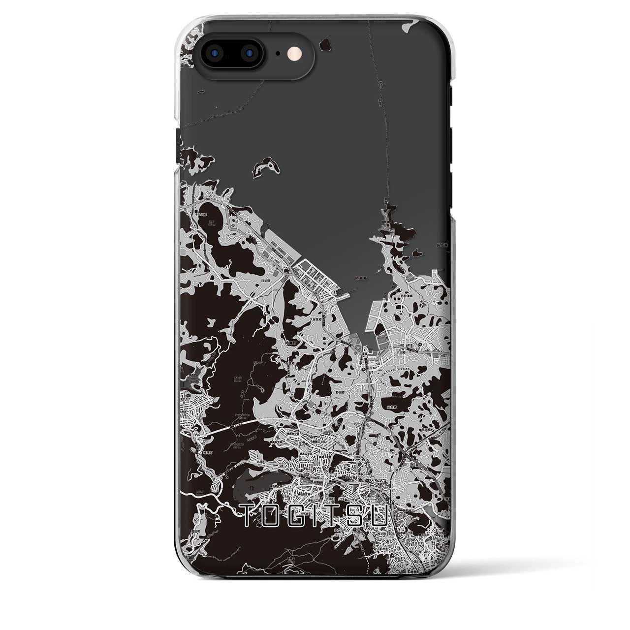 【時津(長崎県)】地図柄iPhoneケース(クリアタイプ)