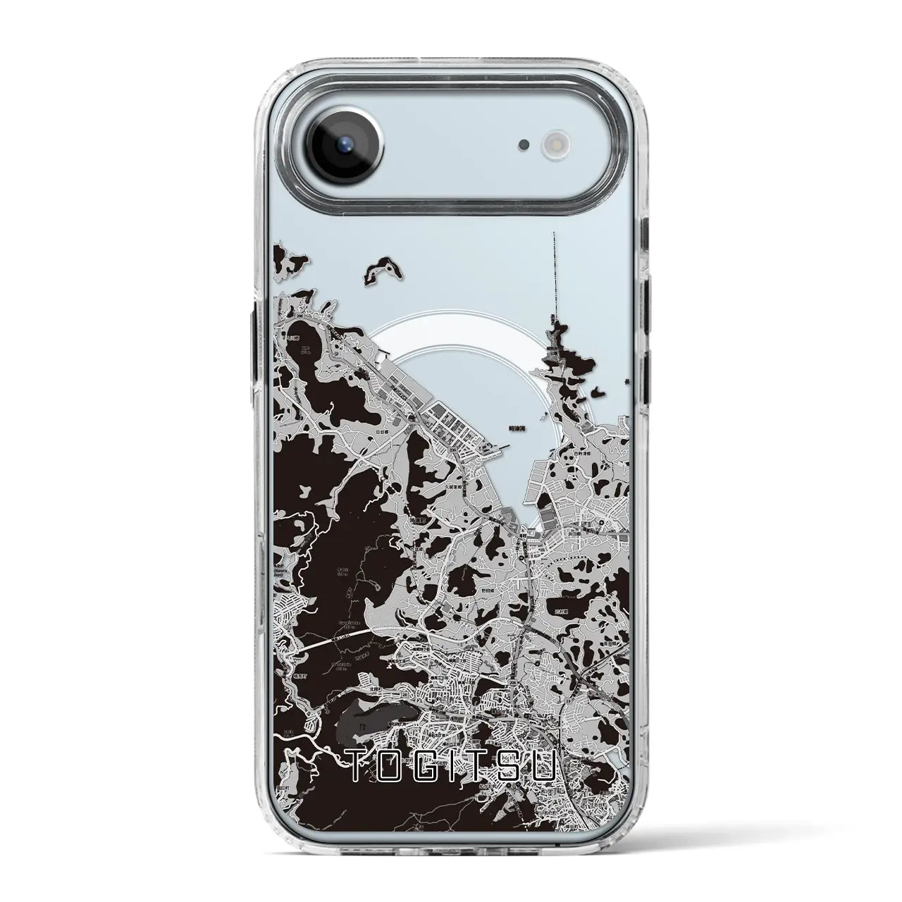 【時津(長崎県)】地図柄iPhoneケース(MagSafeタイプ)