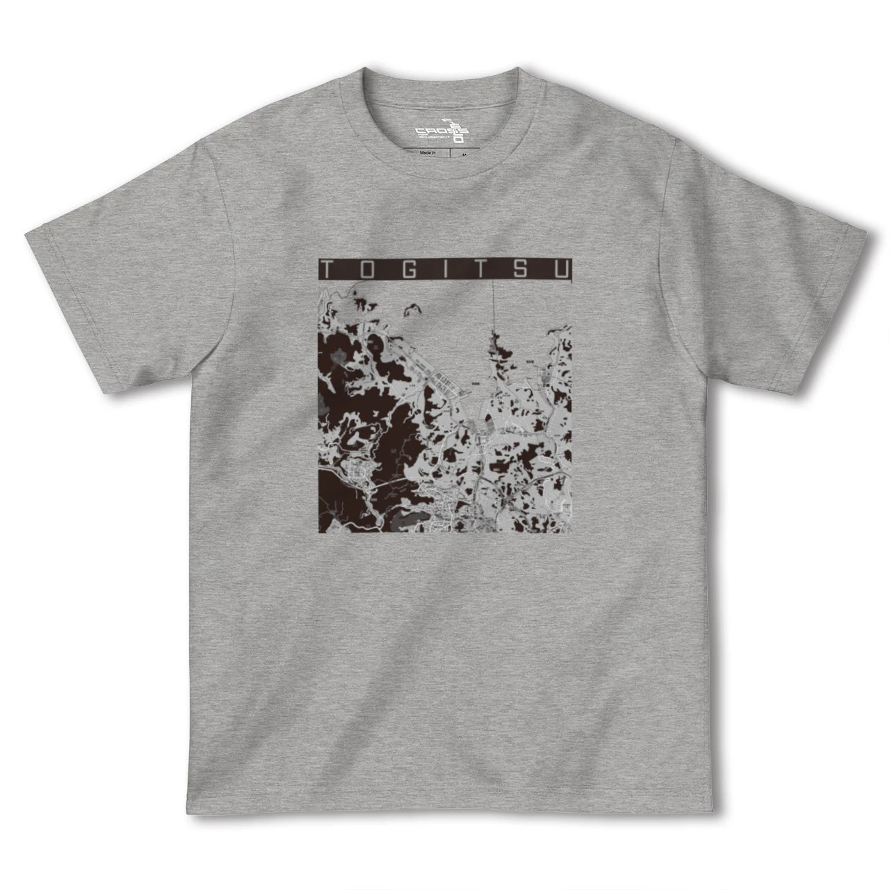 【時津(長崎県)】地図柄ヘビーウェイトTシャツ