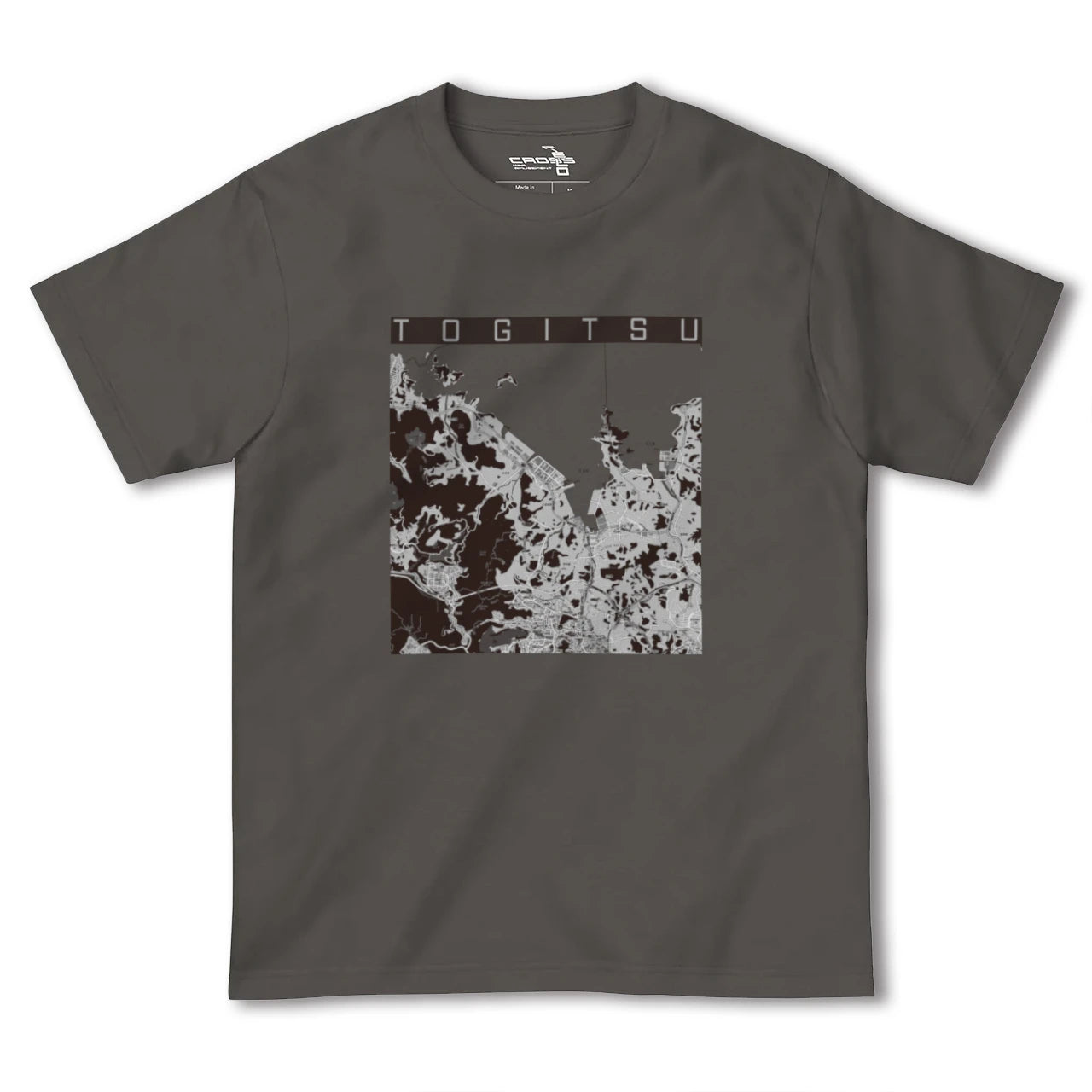 【時津(長崎県)】地図柄ヘビーウェイトTシャツ