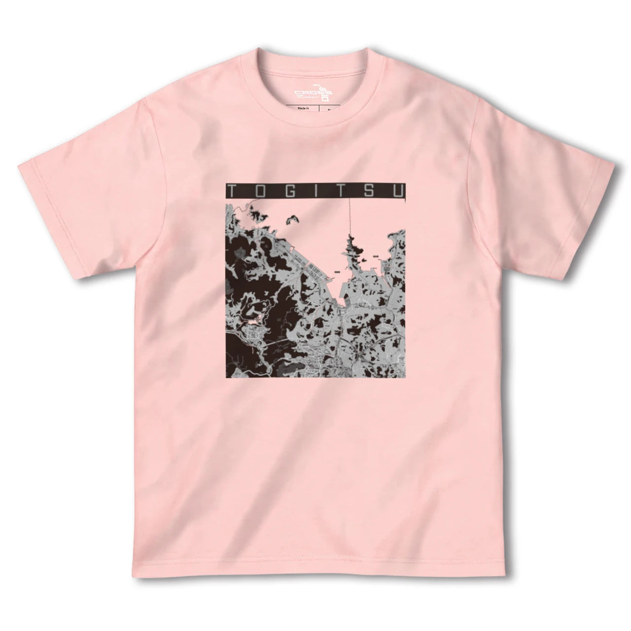 【時津(長崎県)】地図柄ヘビーウェイトTシャツ